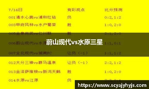 蔚山现代vs水原三星