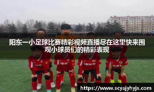 阳东一小足球比赛精彩视频直播尽在这里快来围观小球员们的精彩表现